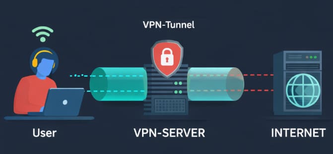 Die Funktionsweise eines VPN-Tunnels
