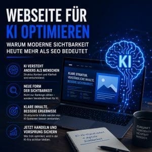 Mehr über den Artikel erfahren Webseite für KI optimieren – warum moderne Sichtbarkeit heute mehr als SEO bedeutet