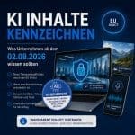 KI Inhalte kennzeichnen ab dem 02.08.2026, was Unternehmen jetzt wissen sollten